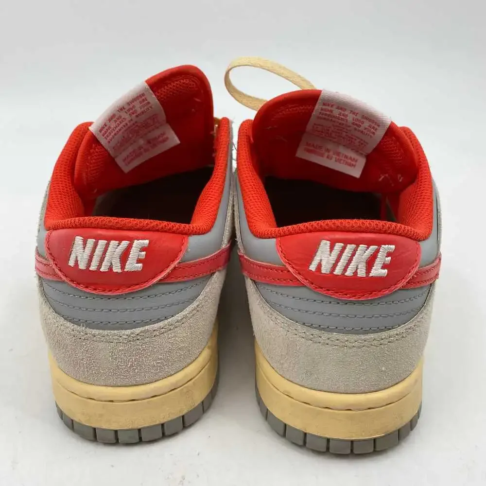 Nike Gray Red Dunk Low Sneakers | Men’s Size 8.5